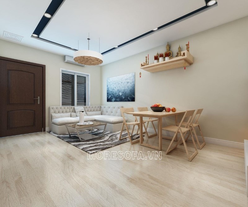 Ghế sofa góc đẹp cho phòng khách nhỏ